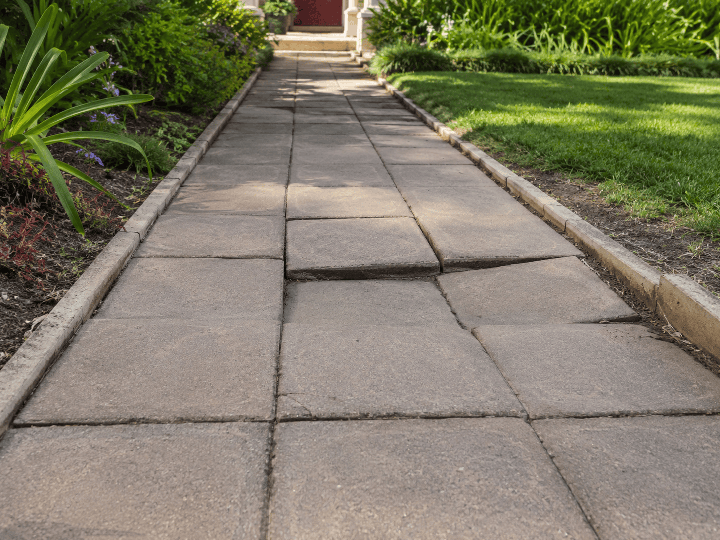 sunken paving